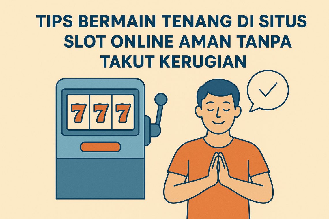 Tips Bermain Tenang di Situs Slot Online Aman Tanpa Takut Kerugian